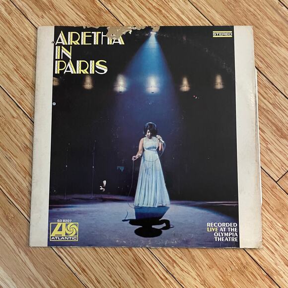 Aretha Franklin - Live In Paris LP vintage vinyl record soul - Picture 1 of 4